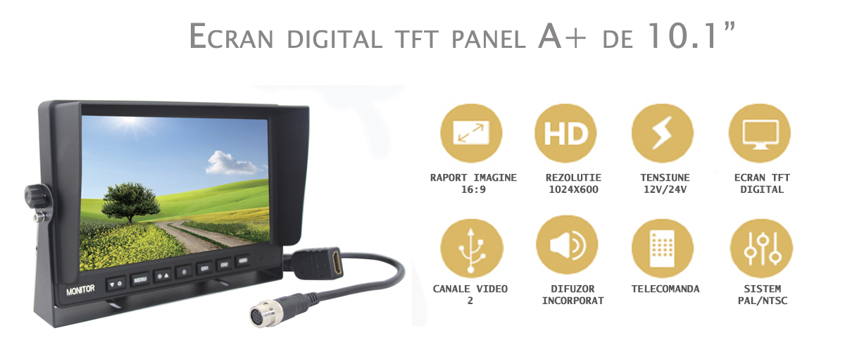 monitor camera marsarier ecran digital tft 10.1