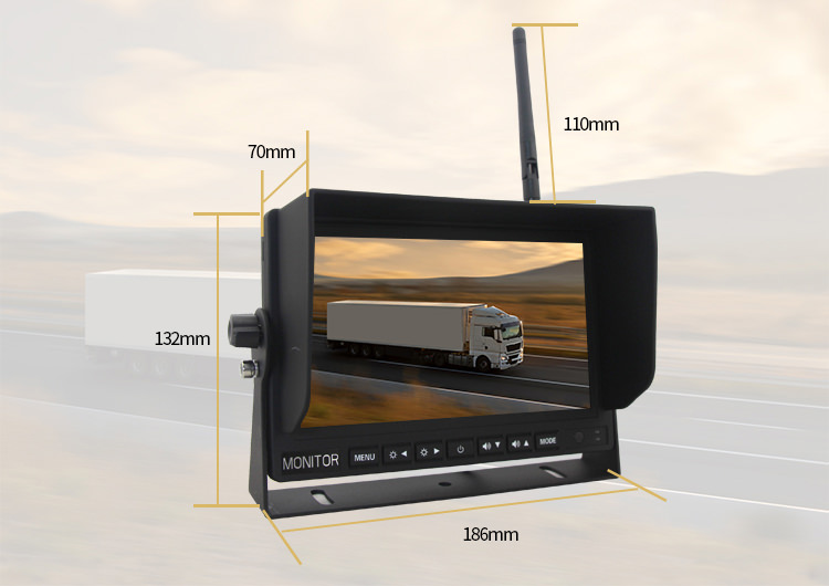 monitor wireless ecran digital tft 7inch dube camioane utilaje
