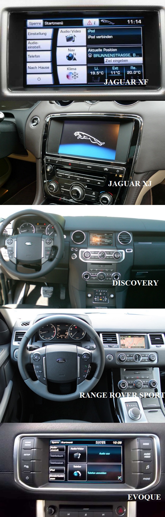 compatibilitate video in miscare jaguar range rover