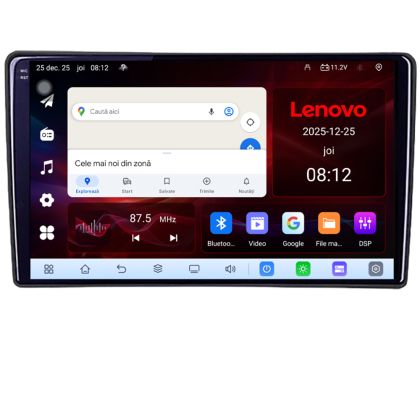 Navigatie Citroen C3 intre anii 2018- Lenovo Kit-C3 8 Core 2.2 Ghz 8+128 Qled Incell 1K Android 360 Carplay DSP AHD 1080P ADAS 4G Wifi 5Ghz Bluetooth PRO
