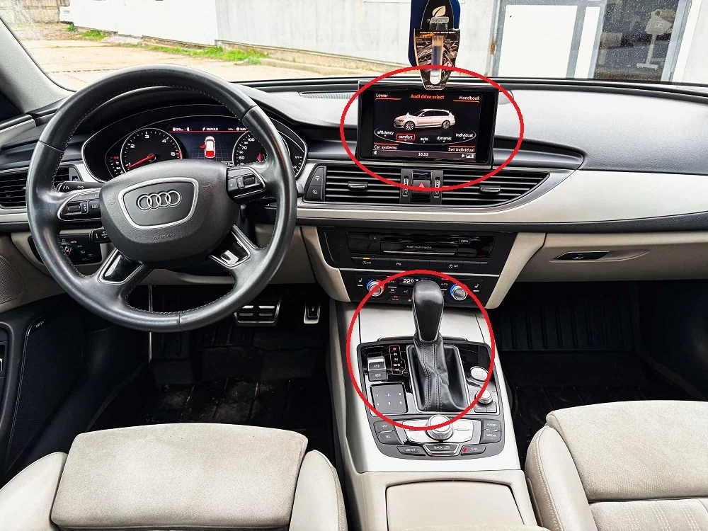 Audi A6/A7 C7 MIB — ecran 8 inch și schimbător model nou