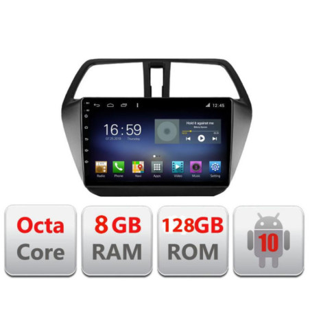 Navigatie dedicata Suzuki S-Cross F-337 Octa Core cu Android Radio Bluetooth Internet GPS WIFI DSP 8+128GB 4G