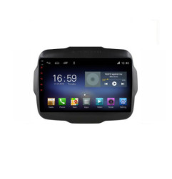 Navigatie dedicata JEEP RENEGADE 2015-2017 Manual F-500 Octa Core cu Android Radio Bluetooth Internet GPS WIFI DSP 8+128GB 4G