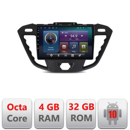 Navigatie dedicata Ford Transit C-845 Octa Core cu Android Radio Bluetooth Internet GPS WIFI 4+32GB
