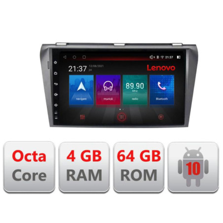 Navigatie dedicata Mazda 3 2004-2009 E-161 Octa Core cu Android Radio Bluetooth Internet GPS WIFI DSP 4+64GB 4G