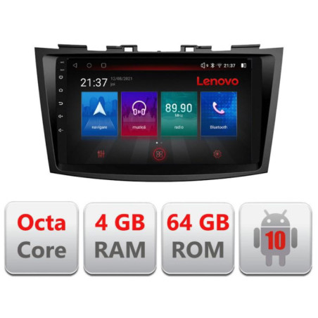 Navigatie dedicata Suzuki Swift 2011-2019 E-179 Octa Core cu Android Radio Bluetooth Internet GPS WIFI DSP 4+64GB 4G
