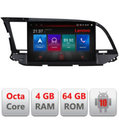Navigatie dedicata Hyundai Elantra 2015-2018 E-581 Octa Core cu Android Radio Bluetooth Internet GPS WIFI DSP 4+64GB 4G