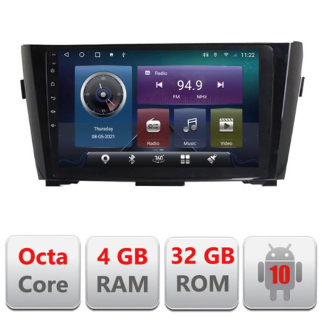 Navigatie dedicata Nissan Qashqai/X-Trail 2013- C-353 Octa Core cu Android Radio Bluetooth Internet GPS WIFI 4+32GB