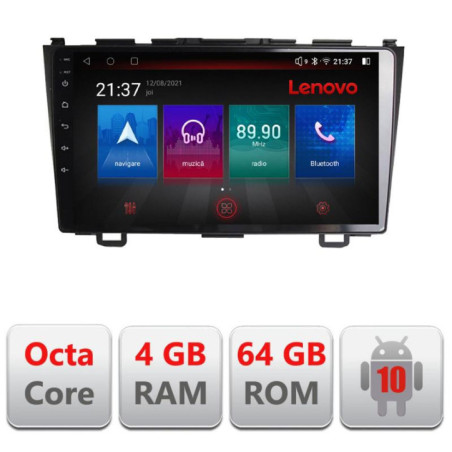Navigatie dedicata Honda CR-V 2006-2012 E-009 Octa Core cu Android Radio Bluetooth Internet GPS WIFI DSP 4+64GB 4G
