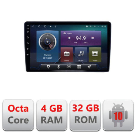 Navigatie dedicata Nissan Navara 2006-2014 C-NAVARA Octa Core cu Android Radio Bluetooth Internet GPS WIFI 4+32GB