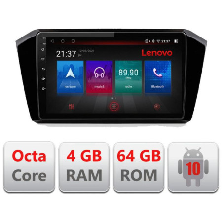 Navigatie dedicata Volkswagen Passat 2015- E-518 Octa Core cu Android Radio Bluetooth Internet GPS WIFI DSP 4+64GB 4G