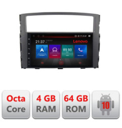 Navigatie dedicata Mitsubishi Pajero E-452 Octa Core cu Android Radio Bluetooth Internet GPS WIFI DSP 4+64GB 4G