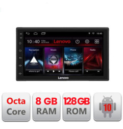 Navigatie universala 2din Lenovo ecran de 7"  Octa Core cu Android Radio Bluetooth Internet GPS WIFI 8+128GB