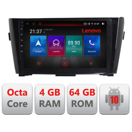 Navigatie dedicata Nissan Qashqai E-353 Octa Core cu Android Radio Bluetooth Internet GPS WIFI DSP 4+64GB 4G