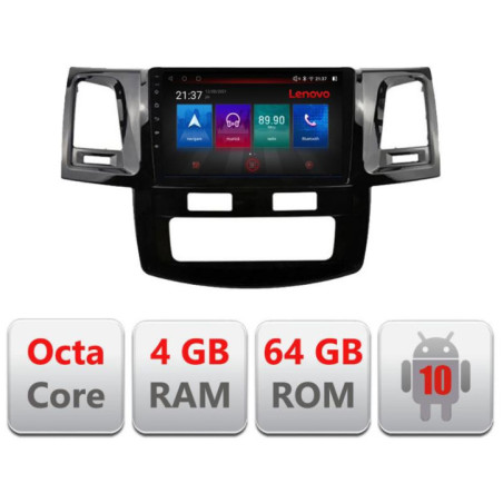 Navigatie dedicata Toyota Hilux 2008-2014 E-143 Octa Core cu Android Radio Bluetooth Internet GPS WIFI DSP 4+64GB 4G