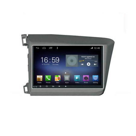 Navigatie dedicata Honda Civic 2012-2015 F-132 Octa Core cu Android Radio Bluetooth Internet GPS WIFI DSP 8+128GB 4G