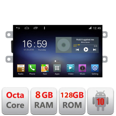 Navigatie dedicata Dacia dupa 2012 F-dacia Octa Core cu Android Radio Bluetooth Internet GPS WIFI DSP 8+128GB 4G