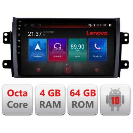 Navigatie dedicata Suzuki SX4 2006-2013 E-124 Octa Core cu Android Radio Bluetooth Internet GPS WIFI DSP 4+64GB 4G