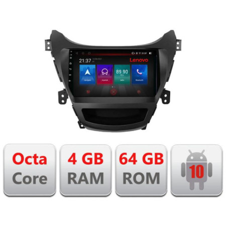 Navigatie dedicata Hyundai Elantra 2013-2015 E-359 Octa Core cu Android Radio Bluetooth Internet GPS WIFI DSP 4+64GB 4G