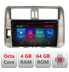 Navigatie dedicata Toyota Prado 2010-2013 E-347 Octa Core cu Android Radio Bluetooth Internet GPS WIFI DSP 4+64GB 4G