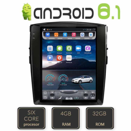 Navigatie dedicata Mitsubishi Pajero EDT-T452-6Core cu Android GPS Bluetooth Radio Internet procesor Six Core si ecran tip Tesl