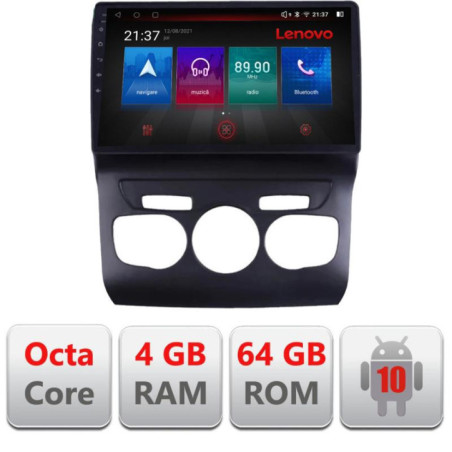 Navigatie dedicata Citroen C4 2011-2016  E-241 Octa Core cu Android Radio Bluetooth Internet GPS WIFI DSP 4+64GB 4G