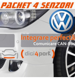 Pachet 4 senzori spate parcare Digi4park gama VW(CAN-Bus+Vizual)