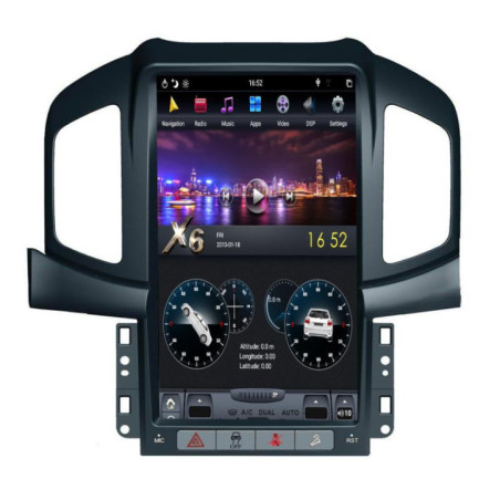 Navigatie dedicata Chevrolet Captiva 2012-cu Android GPS Bluetooth Radio Internet procesor Six Core si ecran tip Tesla