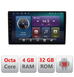 Navigatie dedicata Audi A4 B6 C-050 Octa Core cu Android Radio Bluetooth Internet GPS WIFI 4+32GB