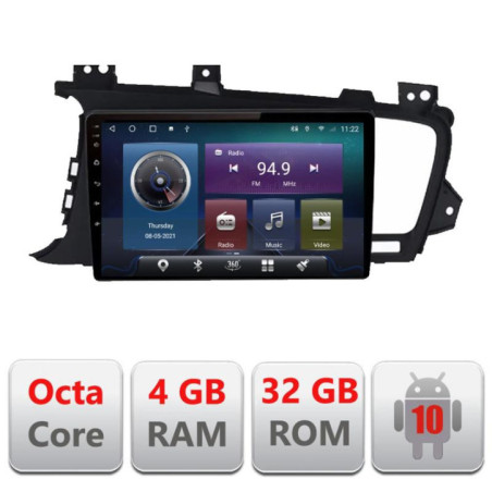 Navigatie dedicata Kia Optima 2011-2013 C-091 Octa Core cu Android Radio Bluetooth Internet GPS WIFI 4+32GB