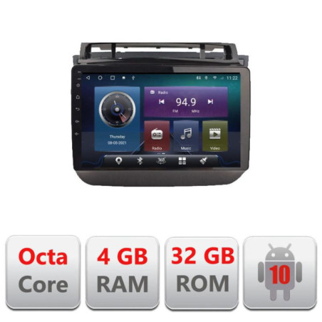 Navigatie dedicata VW Touareg 2012-2019 C-1142 Octa Core cu Android Radio Bluetooth Internet GPS WIFI 4+32GB