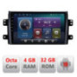 Navigatie dedicata Suzuki SX4 2006-2013 C-124 Octa Core cu Android Radio Bluetooth Internet GPS WIFI 4+32GB