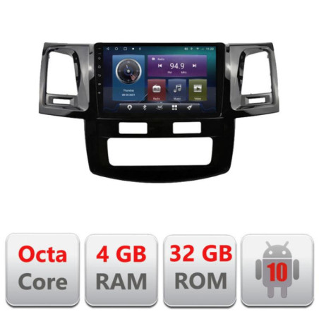 Navigatie dedicata Toyota Hilux 2008-2014 C-143 Octa Core cu Android Radio Bluetooth Internet GPS WIFI 4+32GB