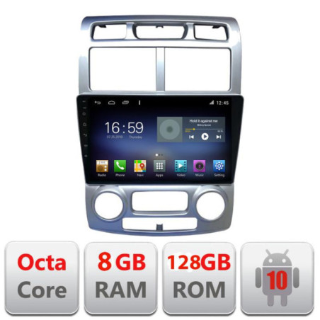 Navigatie dedicata Kia Sportage 2005-2007 F-0023 Octa Core cu Android Radio Bluetooth Internet GPS WIFI DSP 8+128GB 4G
