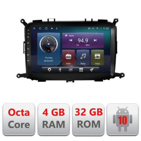 Navigatie dedicata Kia Carens 2013-2018 C-2023 Octa Core cu Android Radio Bluetooth Internet GPS WIFI 4+32GB
