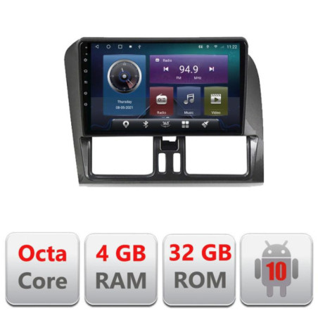Navigatie dedicata Volvo XC60 C-272 Octa Core cu Android Radio Bluetooth Internet GPS WIFI 4+32GB