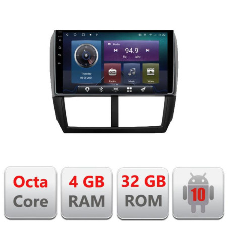 Navigatie dedicata Subaru Forester 2007-2013 C-SU01 Octa Core cu Android Radio Bluetooth Internet GPS WIFI 4+32GB