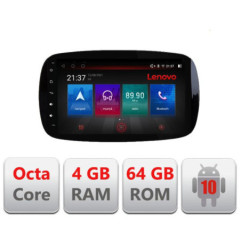 Navigatie dedicata Smart For Two 2015- E-Smart15 Octa Core cu Android Radio Bluetooth Internet GPS WIFI DSP 4+64GB 4G