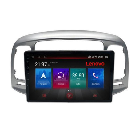 Navigatie dedicata Hyundai Accent 2006-2012 E-ACCENT Octa Core cu Android Radio Bluetooth Internet GPS WIFI DSP 4+64GB 4G