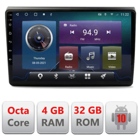 Navigatie dedicata Fiat BRAVO 2007-2014 C-BRAVO Octa Core cu Android Radio Bluetooth Internet GPS WIFI 4+32GB