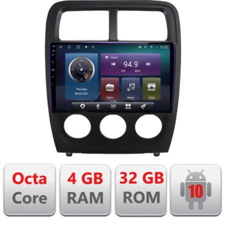 Navigatie dedicata Dodge Caliber 2010-2012  C-caliber Octa Core cu Android Radio Bluetooth Internet GPS WIFI 4+32GB