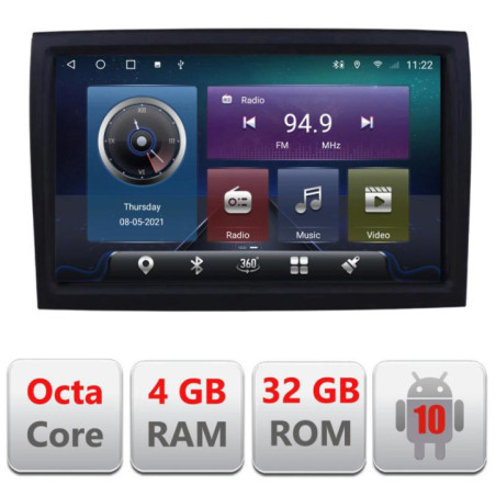 Navigatie dedicata Fiat ducato 2006- C-ducato Octa Core cu Android Radio Bluetooth Internet GPS WIFI 4+32GB