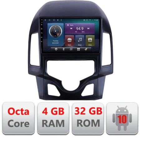 Navigatie dedicata Hyundai I30 2009-2012 clima automata C-i30automatic Octa Core cu Android Radio Bluetooth Internet GPS WIFI 4