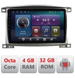 Navigatie dedicata Toyota Land Cruiser L100 2002-2008 C-l100 Octa Core cu Android Radio Bluetooth Internet GPS WIFI 4+32GB