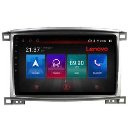 Navigatie dedicata Toyota Land Cruiser L100 2002-2008 E-L100 Octa Core cu Android Radio Bluetooth Internet GPS WIFI DSP 4+64GB