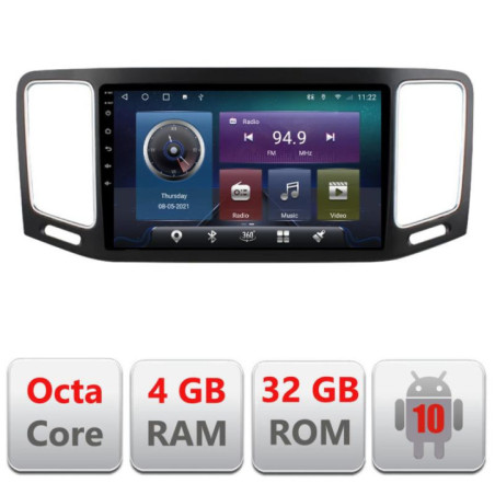 Navigatie dedicata VW Sharan 2011-2020 C-SHARAN Octa Core cu Android Radio Bluetooth Internet GPS WIFI 4+32GB