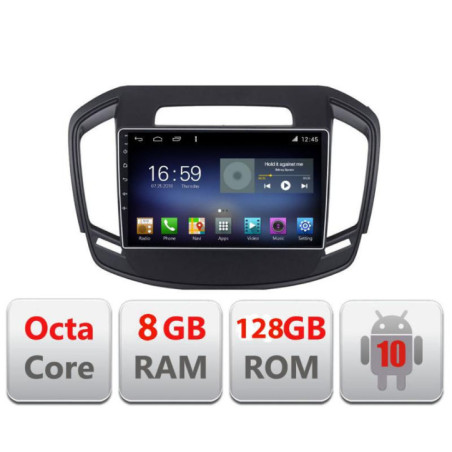 Navigatie dedicata Opel Insignia 2014-2016 F-338 Octa Core cu Android Radio Bluetooth Internet GPS WIFI DSP 8+128GB 4G