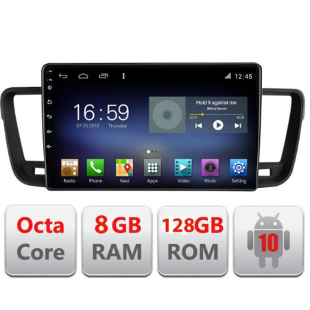 Navigatie dedicata Peugeot 508 F-5637 Octa Core cu Android Radio Bluetooth Internet GPS WIFI DSP 8+128GB 4G