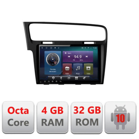 Navigatie dedicata VW Golf 7 C-491 Octa Core cu Android Radio Bluetooth Internet GPS WIFI 4+32GB