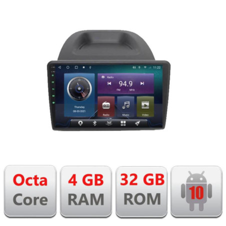 Navigatie dedicata Ford Fiesta C-256 Octa Core cu Android Radio Bluetooth Internet GPS WIFI 4+32GB
